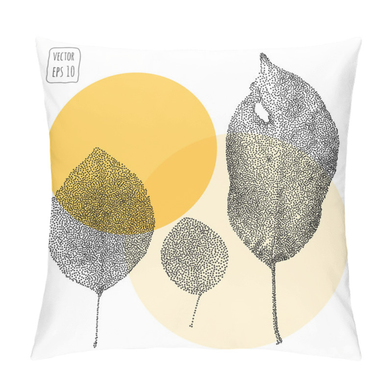 Personality  Leaves. Pattern With Leaf Pillow Covers