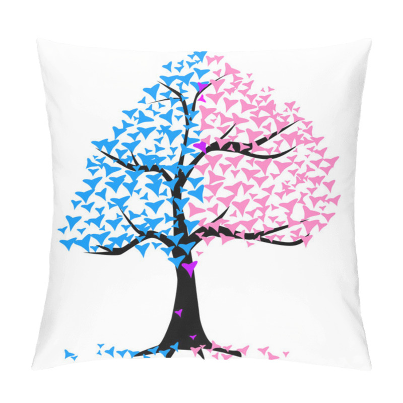 Personality  Boy Girl Hearts Tree Pillow Covers