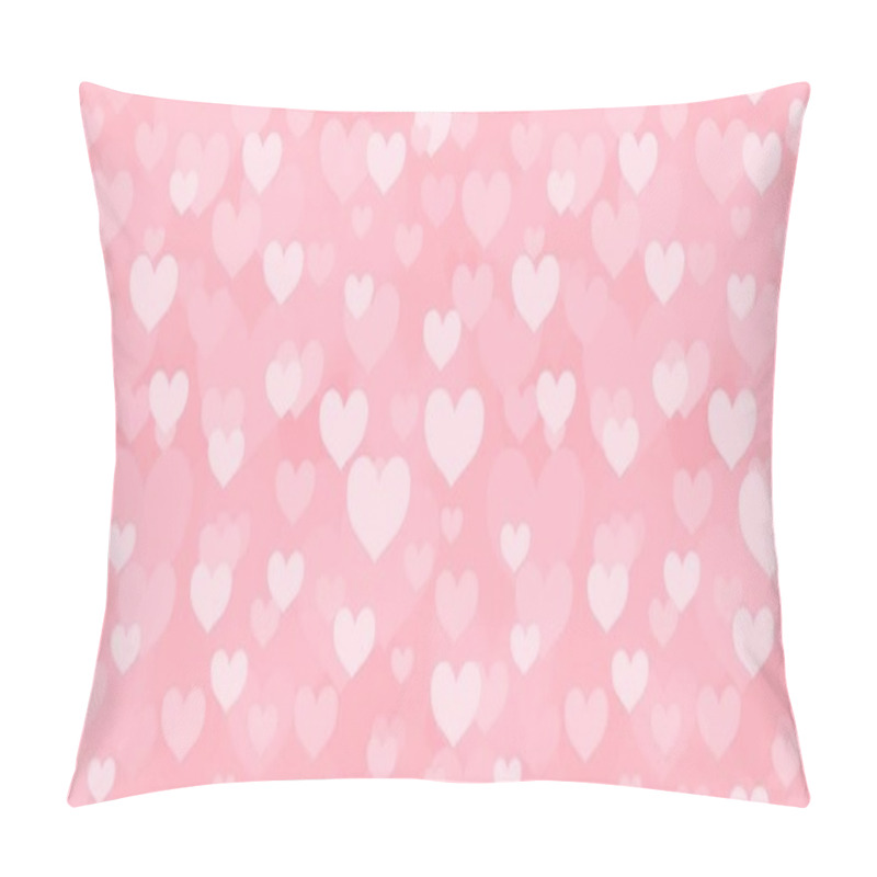 Personality  Hearts Pattern. Valentines Day Pink Background. Seamless Vector Heart Texture. Pillow Covers