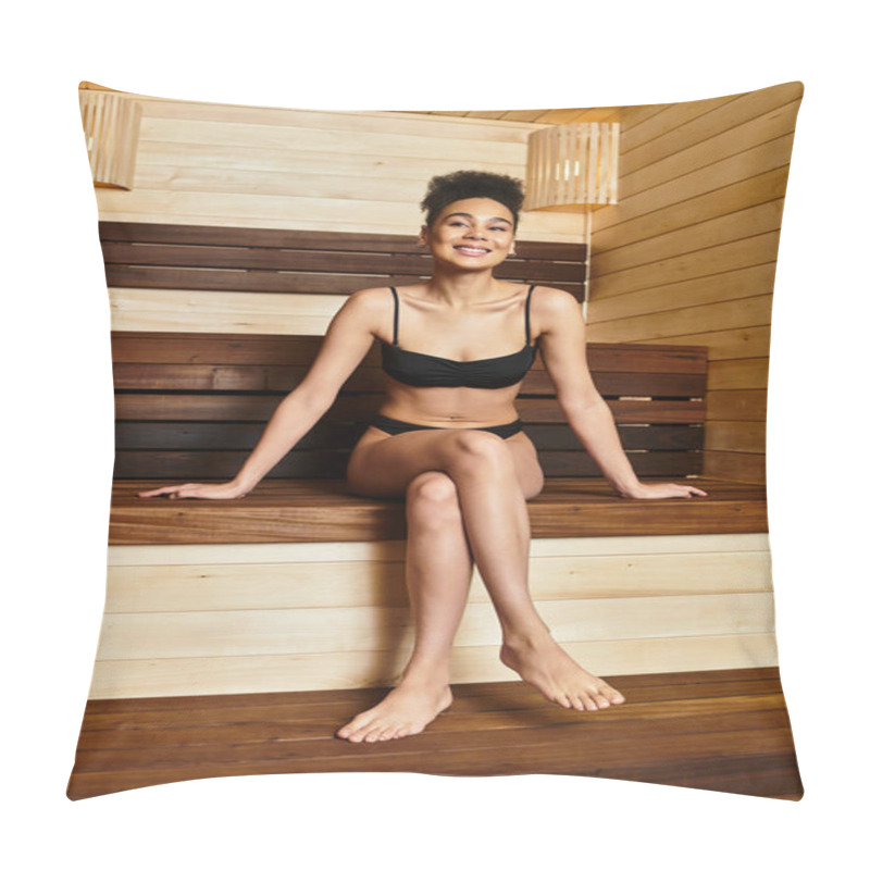 Personality  A Beautiful Young Woman Enjoys A Moment Of Relaxation In A Soothing Spa Setting, Radiating Calm. Pillow Covers