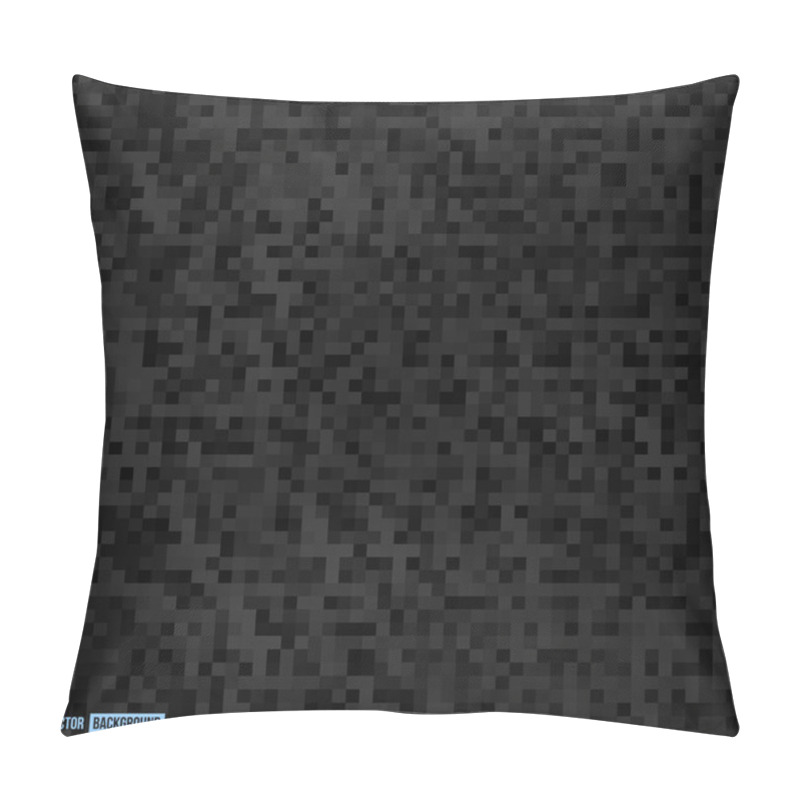 Personality  Vector Abstract Square Pixel Mosaic. Pillow Covers