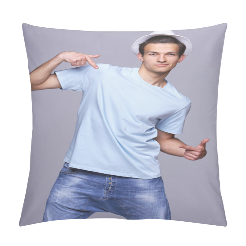 Personality  Fashion Man Pointing At Himself Pillow Covers