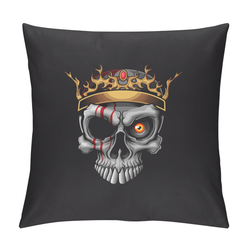 Personality  King Monster Skull Pillow Covers