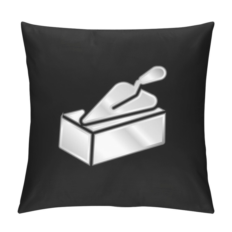 Personality  Brick Silver Plated Metallic Icon Pillow Covers