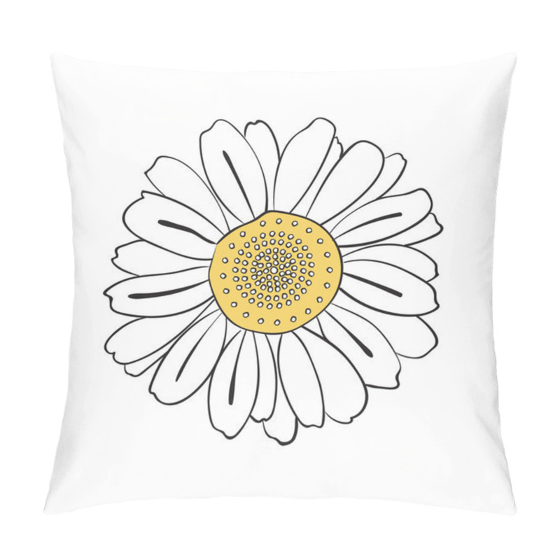 Personality  Hand Drawn Daisy Pillow Covers