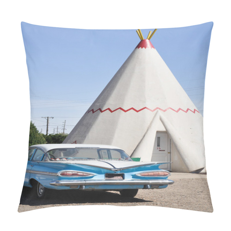 Personality  Wigwam Motel On Route 66 On May 4, 2011 In Holbrook, Arizona. Pillow Covers