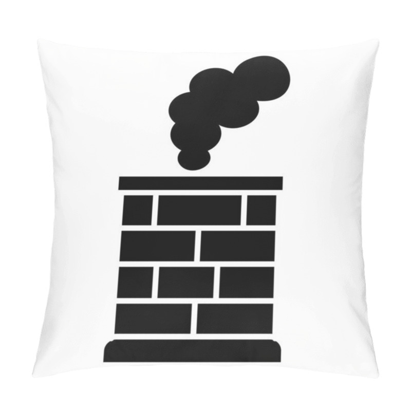 Personality  Chimney Icon. Simple Illustration Of Fire Vector Icons For Web Pillow Covers