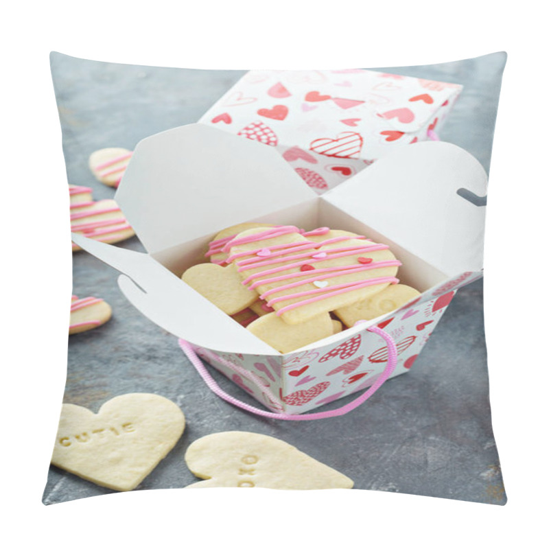 Personality  Heart Shaped Cookies For Valentines Day Pillow Covers