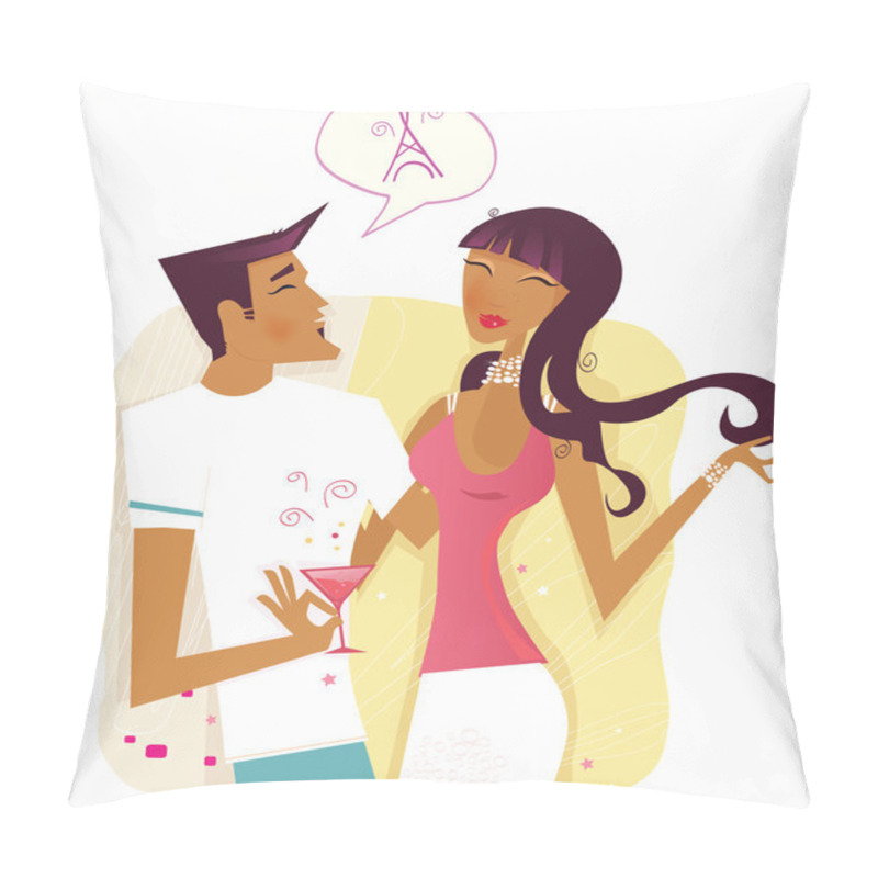 Personality  Communication. Flirting Up! Pillow Covers