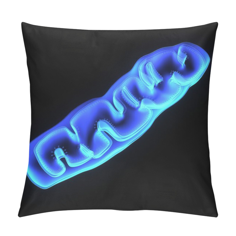 Personality  Mitochondria Isolated On Black Pillow Covers