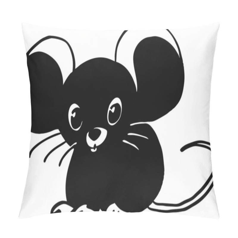 Personality  Discover A Charming Collection Of Animal Silhouettes Featuring An Adorable Piglet, A Cheerful Singing Bird, A Graceful Butterfly, And A Smiling Starfishall On A Clean White Background Pillow Covers