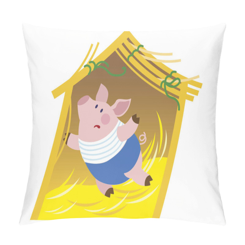 Personality  Three Pigs. Fairy Tale Character Pillow Covers