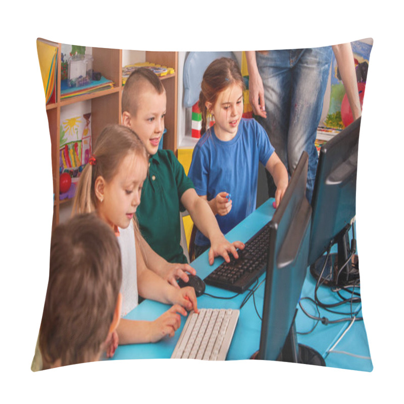 Personality  Children Computer Class Us For Education And Video Game. Pillow Covers