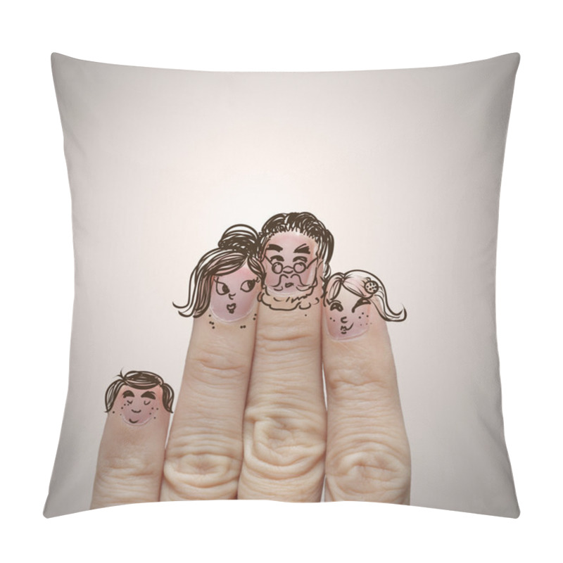 Personality  Happy Finger Family Pillow Covers