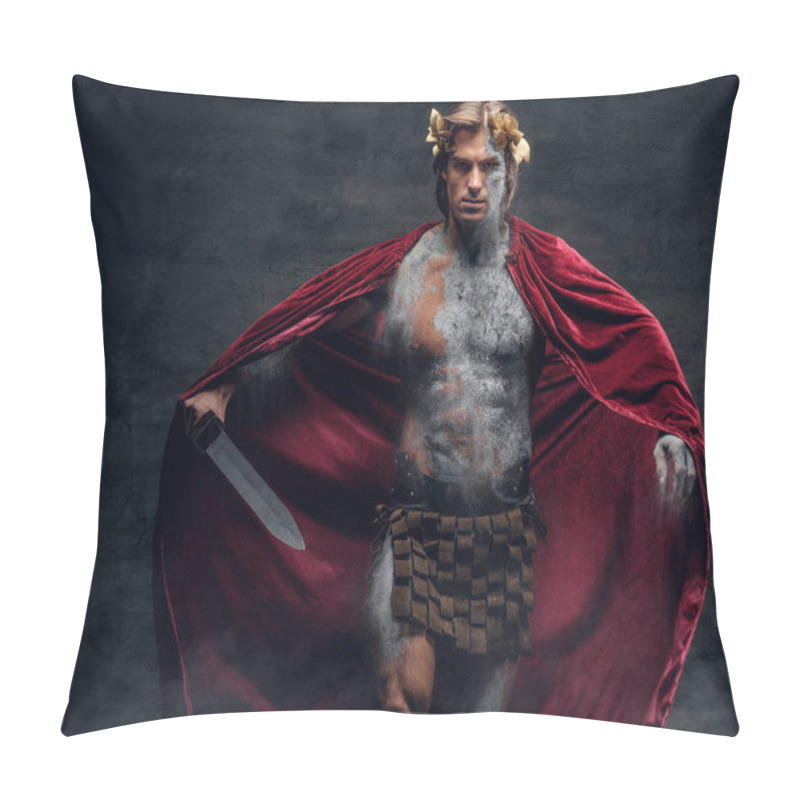 Personality  Athletic Warrior With Sword Pillow Covers