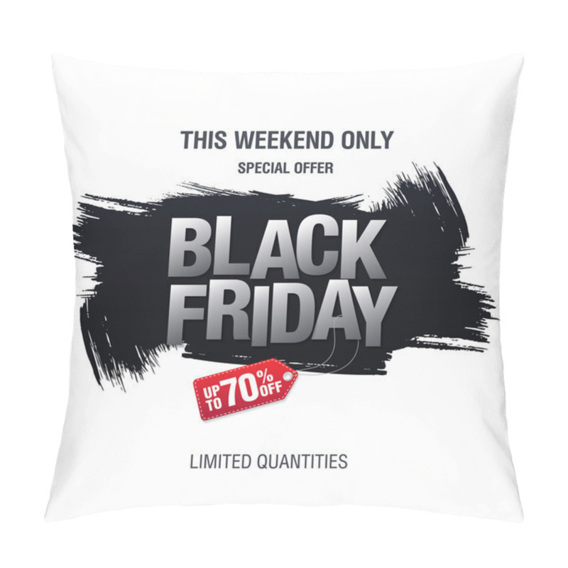 Personality  Black Friday Sale Banner Pillow Covers