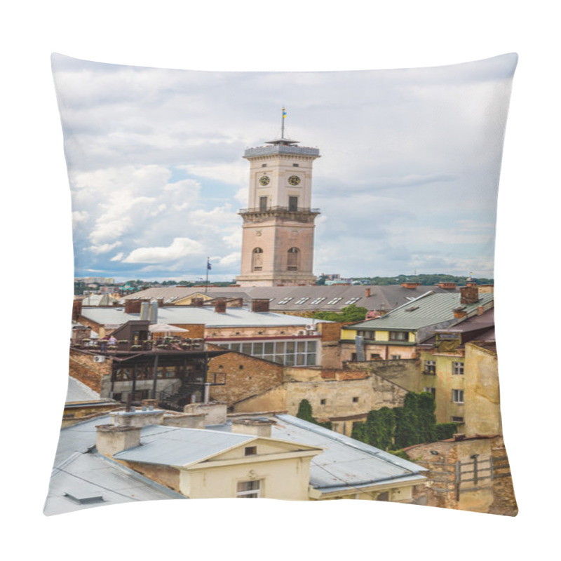 Personality  Lviv Bird's-eye View Pillow Covers