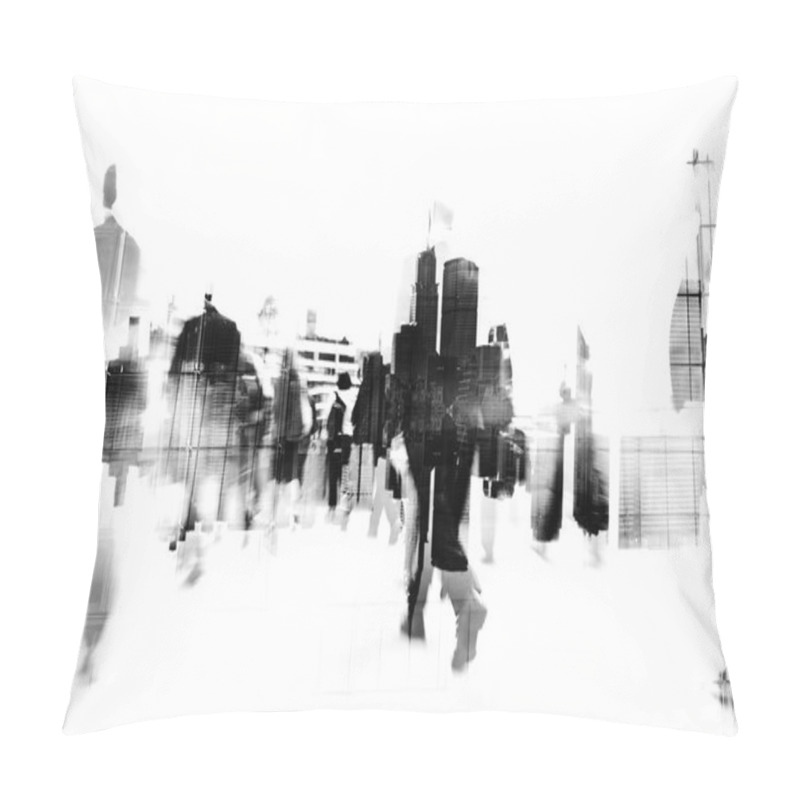 Personality  Business People Walking Pillow Covers