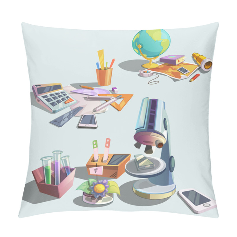 Personality  Science Retro Cartoon Set Pillow Covers