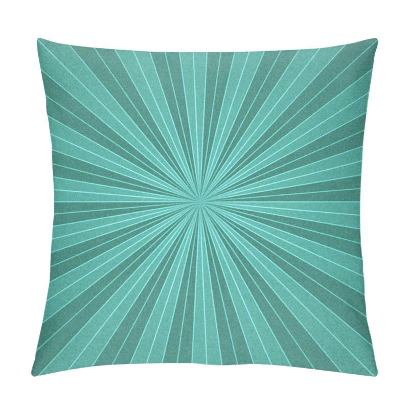 Personality  Turquoise Sunbeam Blank Background. Pillow Covers