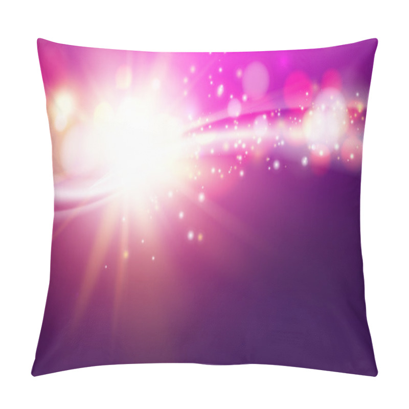 Personality  Shining Violet Flow. Pillow Covers