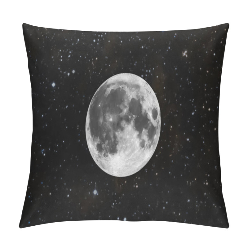 Personality  The Moon In Space With Stars. Elements Of The Image Furnished By NASA. Pillow Covers