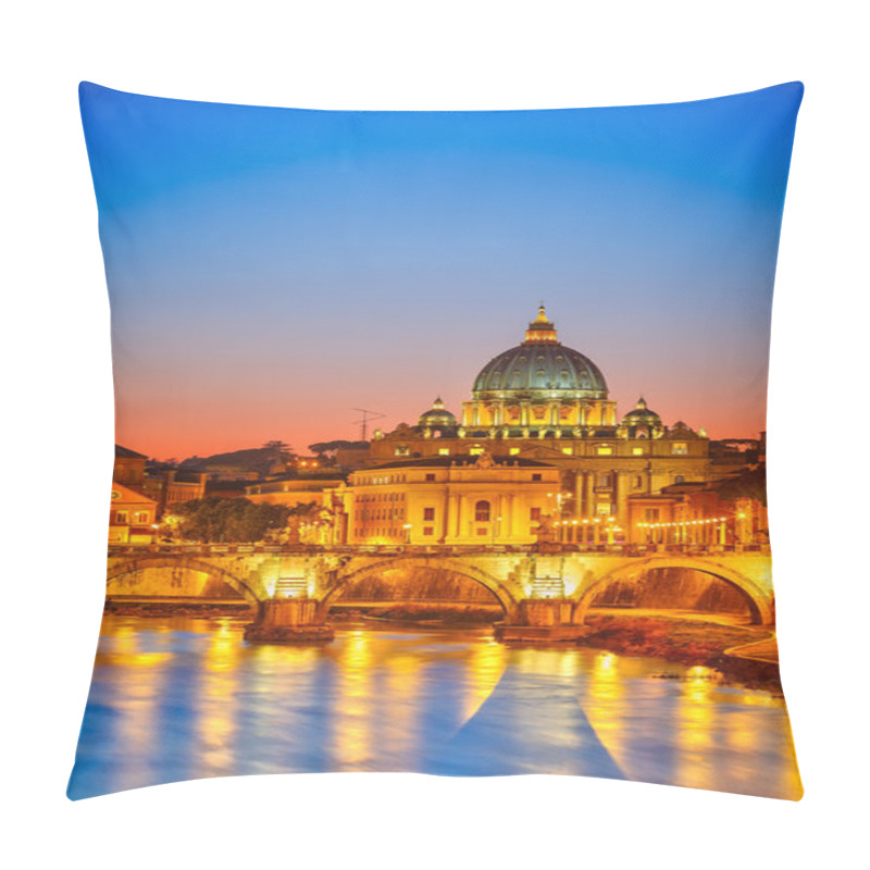 Personality  St. Peter's Cathedral At Night, Rome Pillow Covers