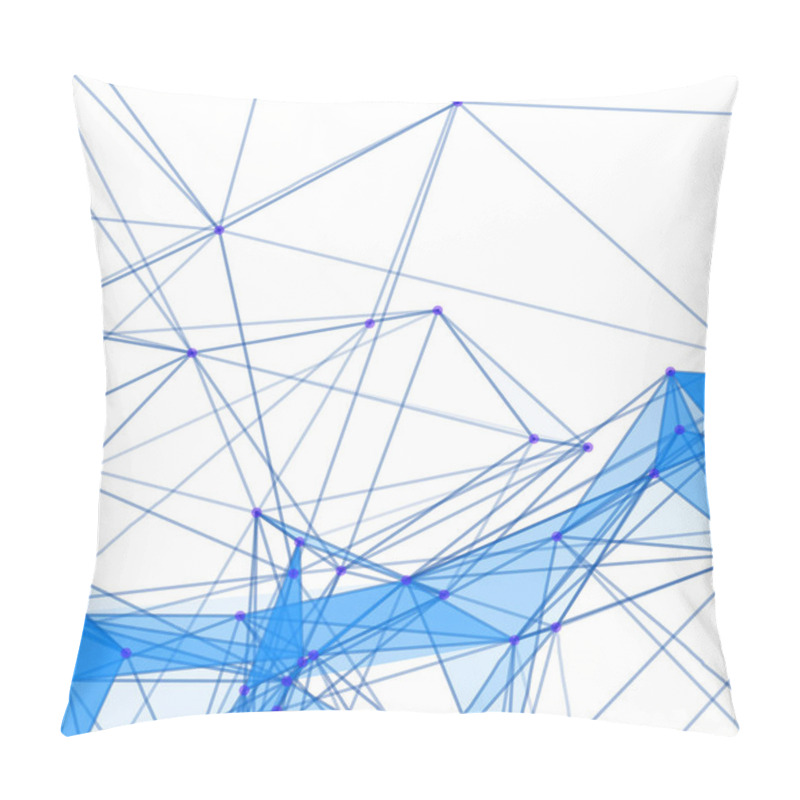 Personality  Abstract Background With Dotted Grid And Triangular Cells Pillow Covers