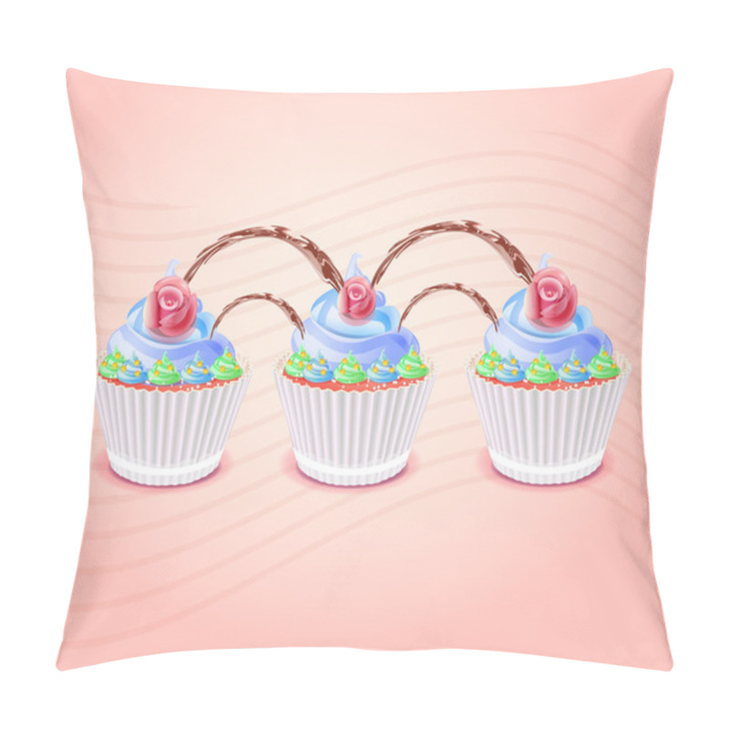 Personality  Birthday Cakes Vector Illustration  Pillow Covers