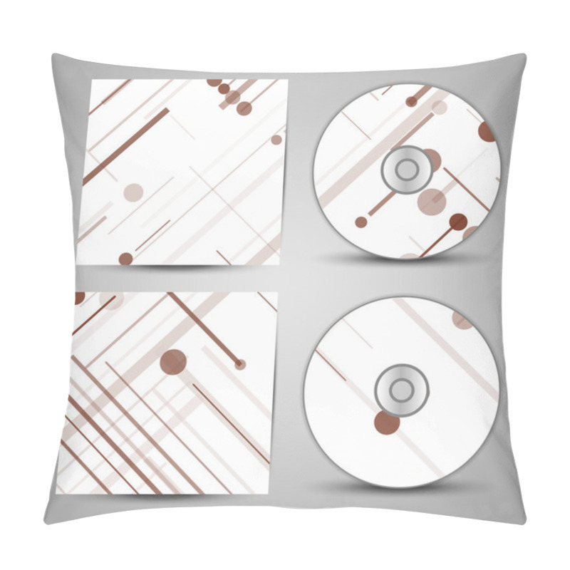 Personality  Vector Cd Cover  Set For Your Design Pillow Covers