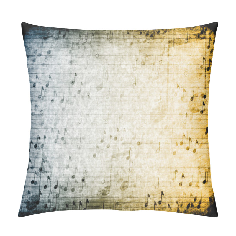 Personality  Music Themed Abstract Grunge Background Pillow Covers