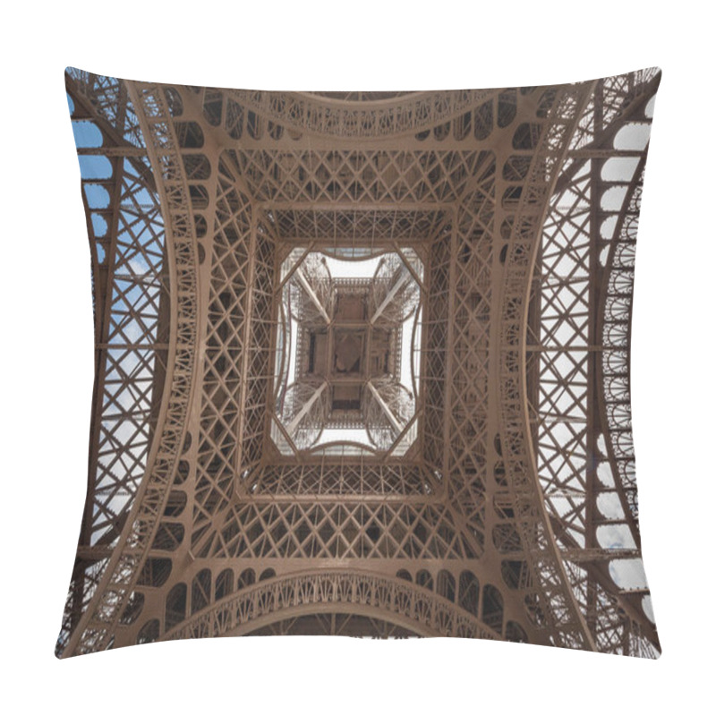 Personality  Eiffel Tower Directly From Below The Center Pillow Covers