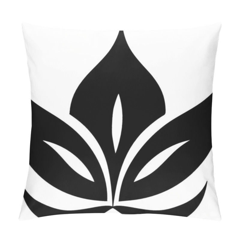 Personality  Flowers - Minimalist And Flat Logo - Vector Illustration Pillow Covers