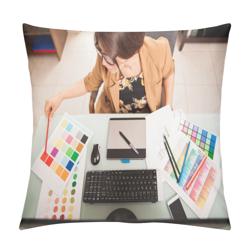 Personality  Designer Working On Computer Pillow Covers