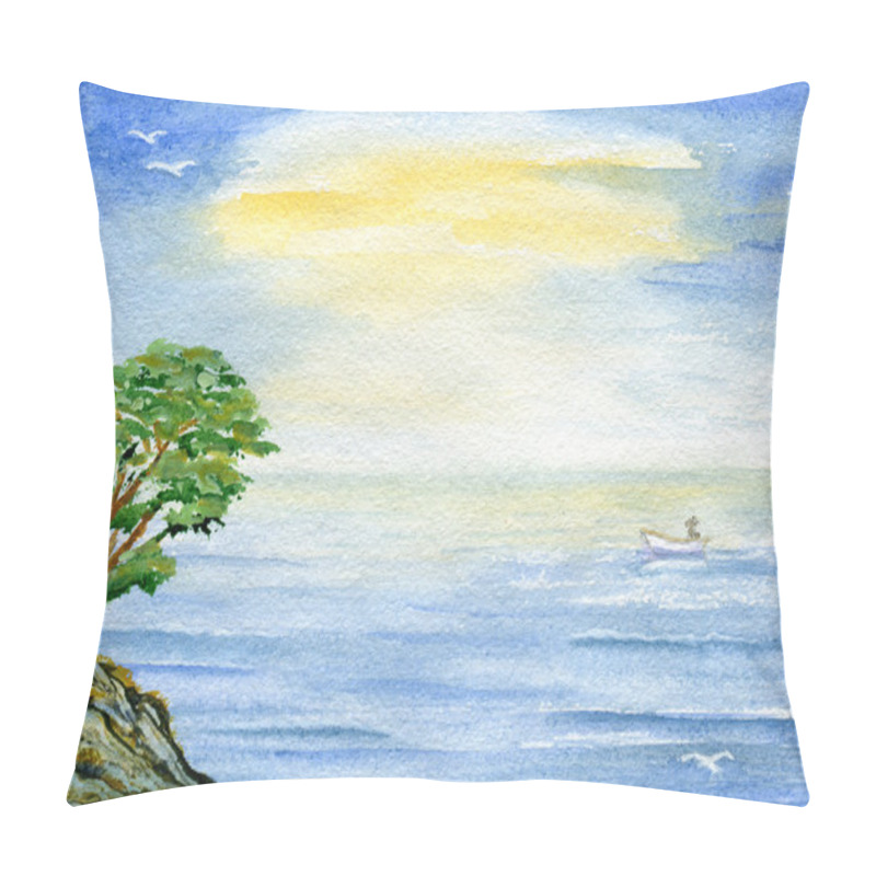 Personality  Tree Over Sea Pillow Covers