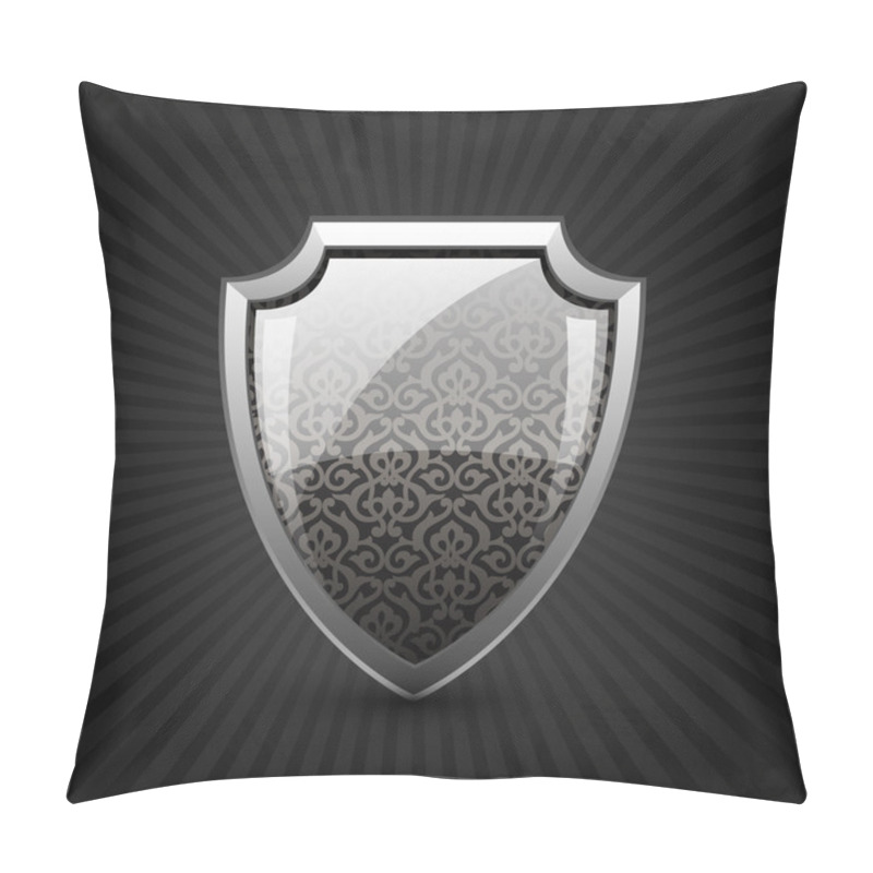 Personality  Button Shield Vector  Illustration  Pillow Covers