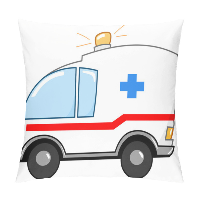 Personality  Ambulance Cartoon Pillow Covers