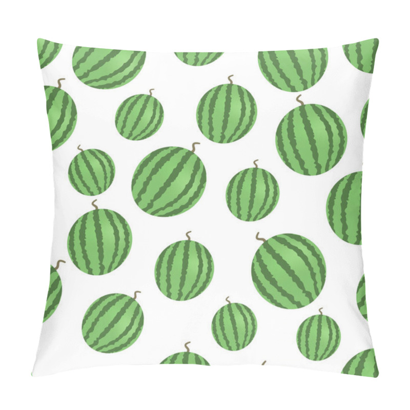 Personality  Watermelon Seamless Pattern. Vector Illustration. Fresh Watermelon On A White Background. Pillow Covers