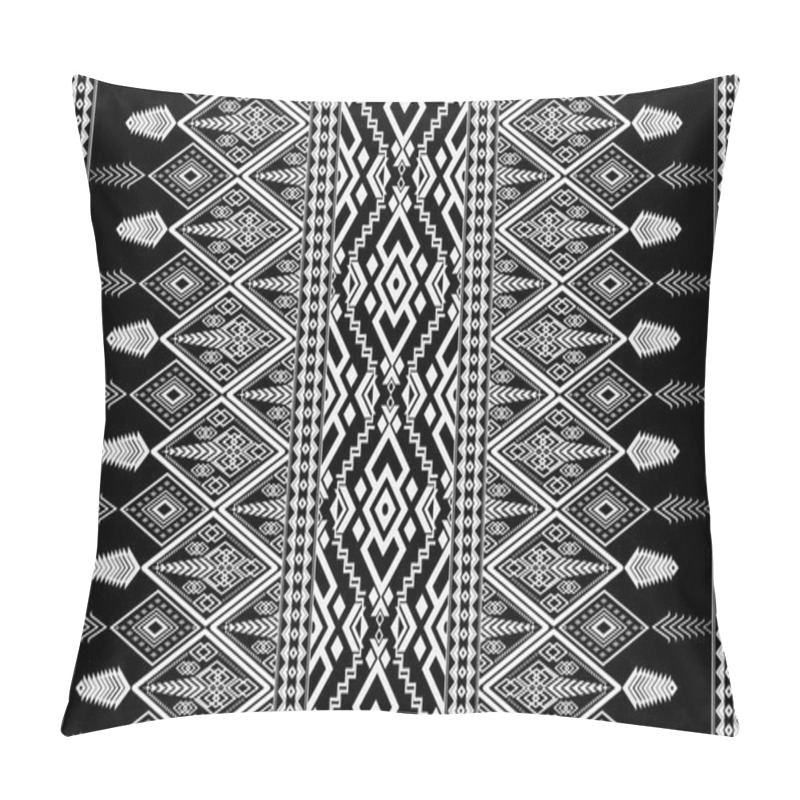 Personality  Background With An Ethnic Ikat Pattern Abstract Ethnic Ikat Pattern Traditional Fabric Design In Indonesia And Other Asian Countries Pillow Covers