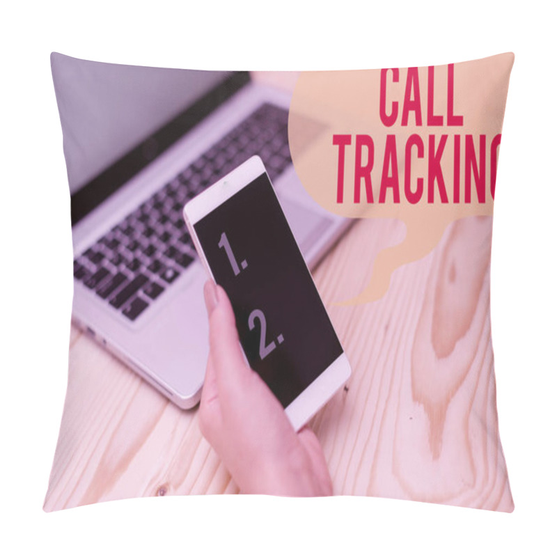 Personality  Word Writing Text Call Tracking. Business Concept For Organic Search Engine Digital Advertising Conversion Indicator Woman Laptop Computer Smartphone Mug Office Supplies Technological Devices. Pillow Covers