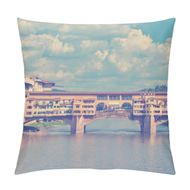 Personality  Ponte Vecchio, Florence Pillow Covers