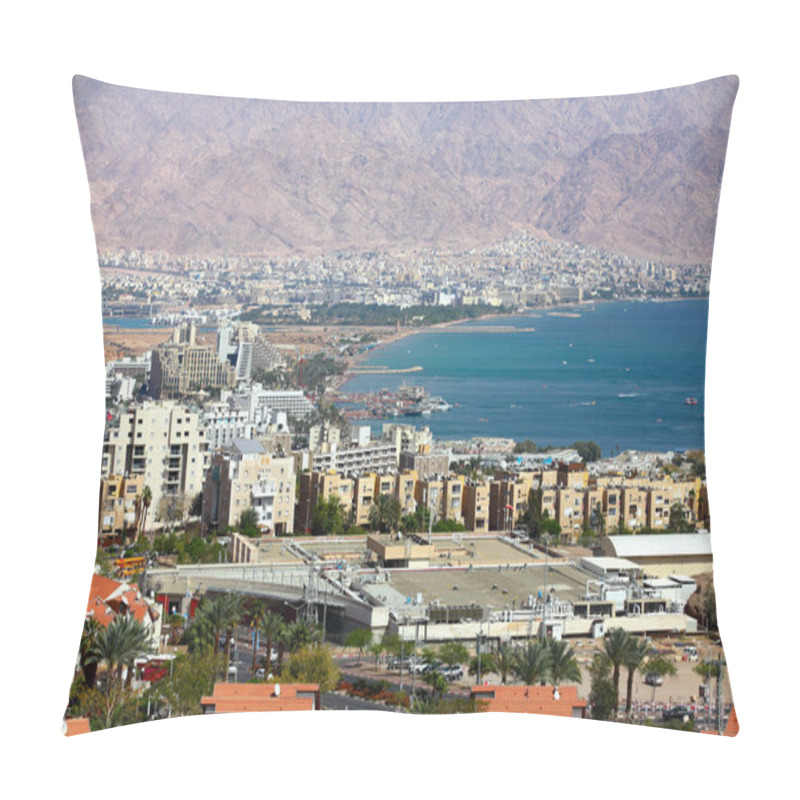 Personality  Eilat, Israel - Aerial View Pillow Covers