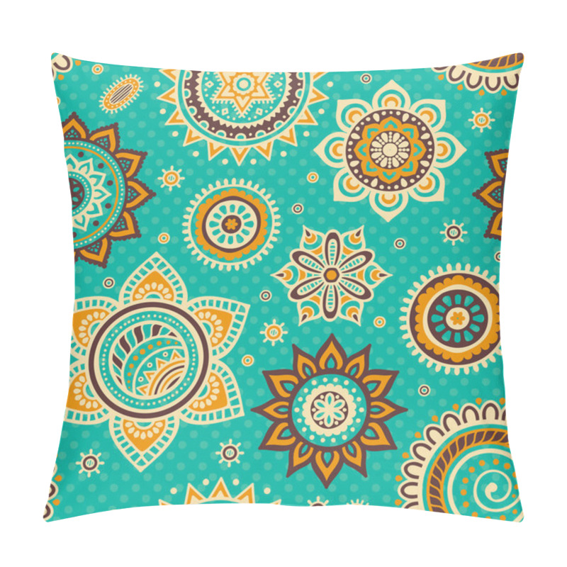 Personality  Ethnic Floral Seamless Pattern Pillow Covers