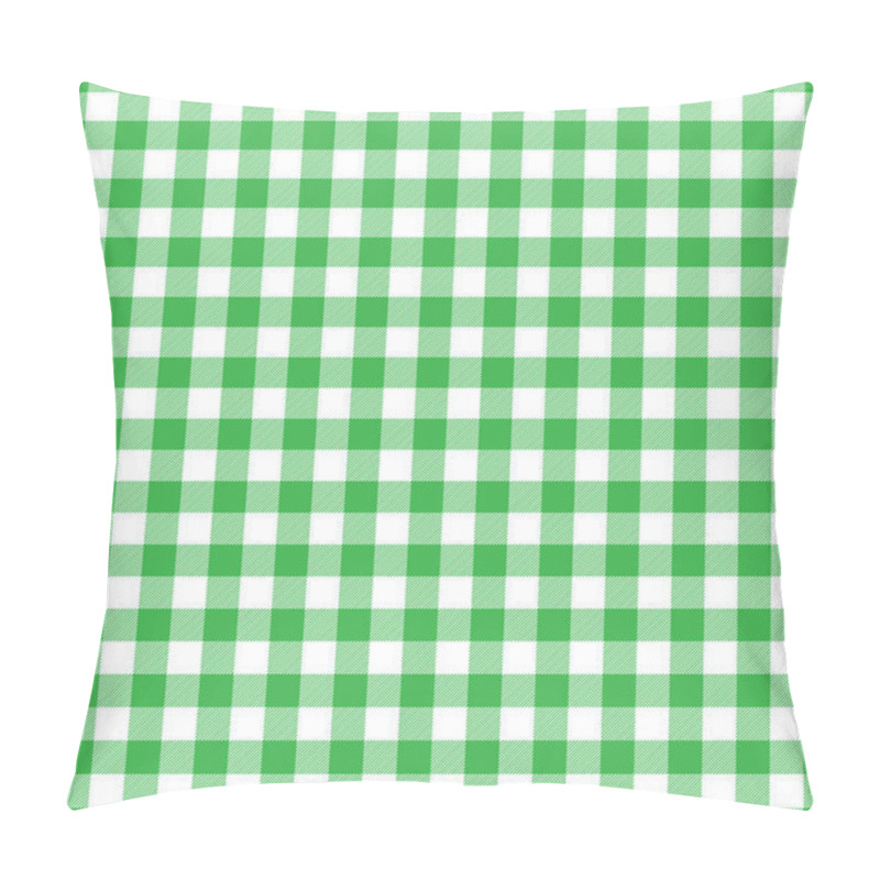 Personality  Lumberjack Plaid Pattern In Green And Black. Seamless Vector Pattern. Simple Vintage Textile Design Pillow Covers