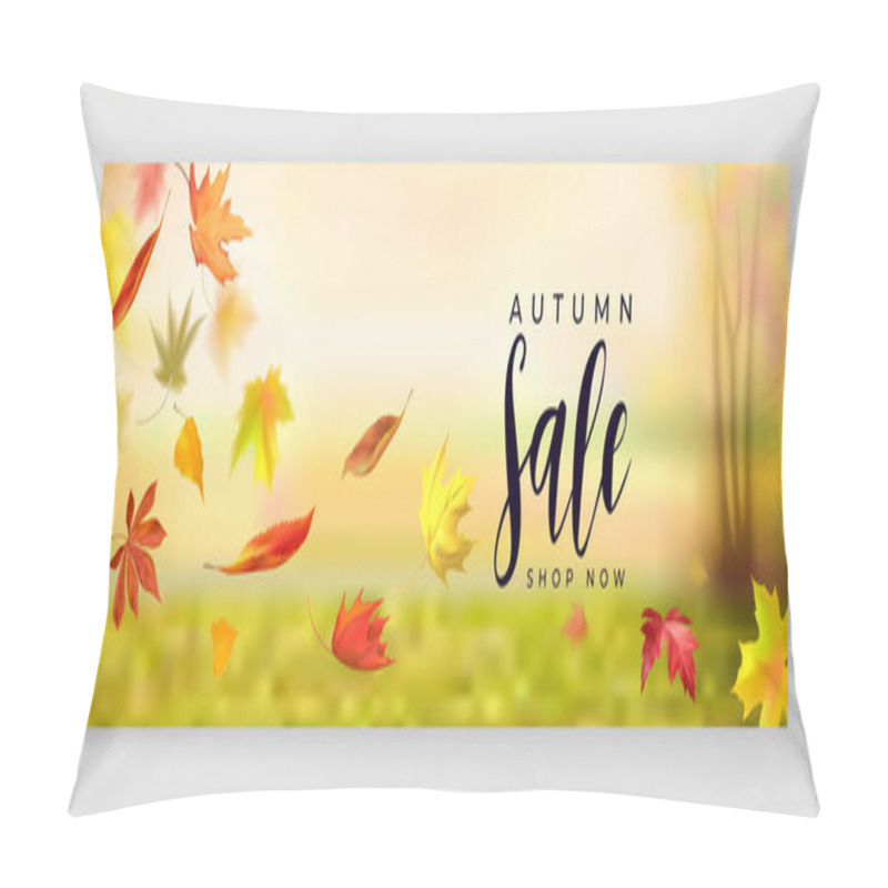 Personality  Fall Season Sale Horizontal Banner Pillow Covers