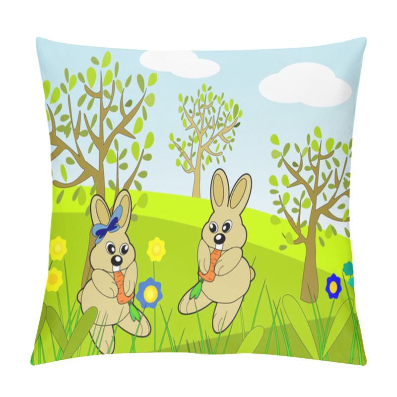 Personality  Eating Carrots Pillow Covers