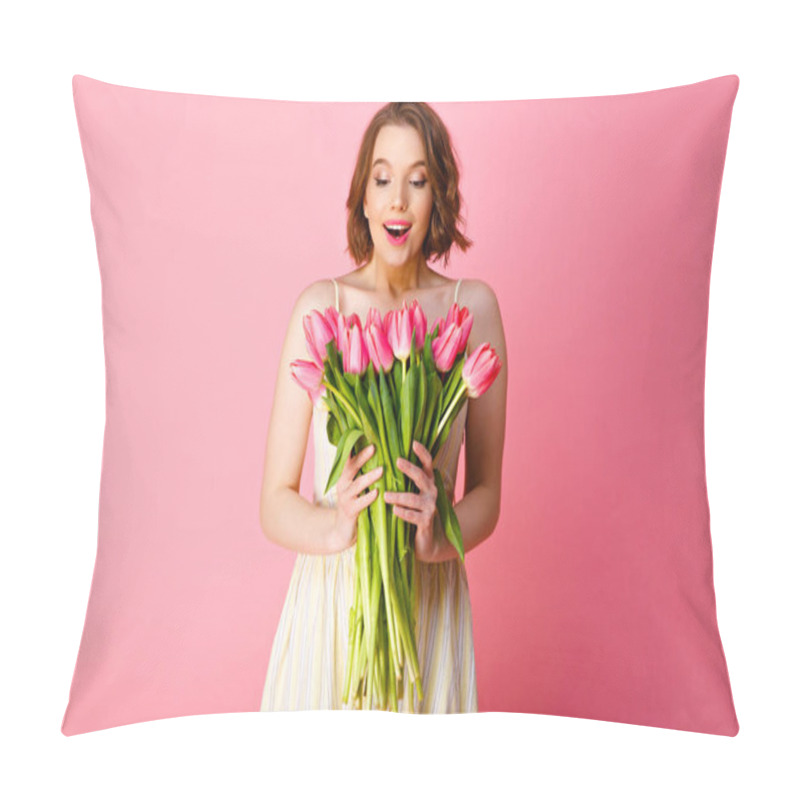 Personality  Surprised Woman Pillow Covers