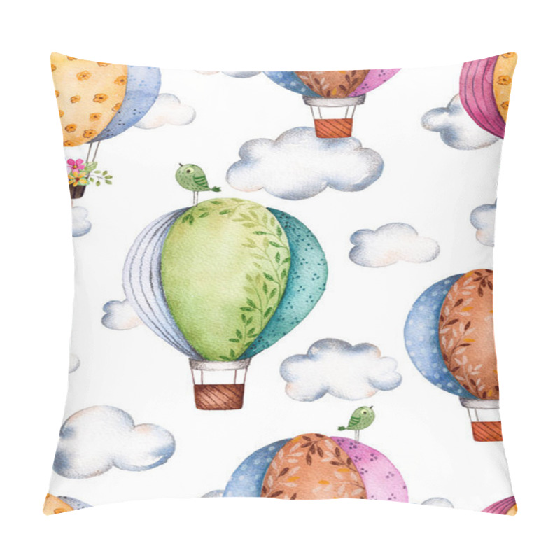 Personality  Seamless Pattern With Air Balloons Pillow Covers