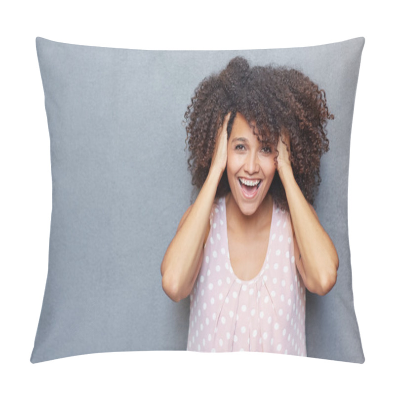 Personality  Surprised Woman Gasping Pillow Covers