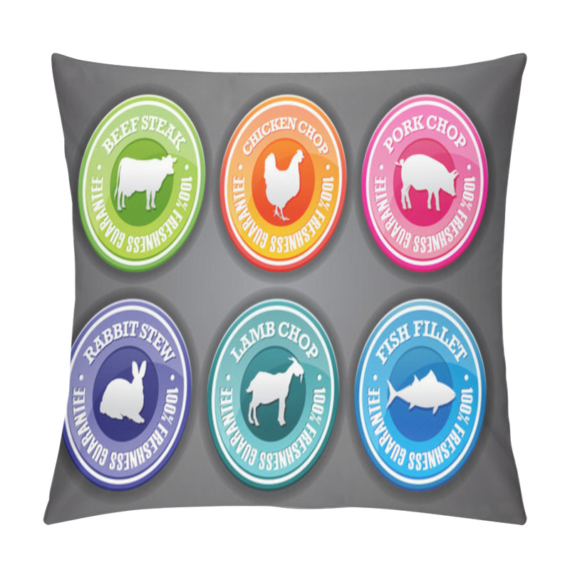 Personality  Food Labels Pillow Covers